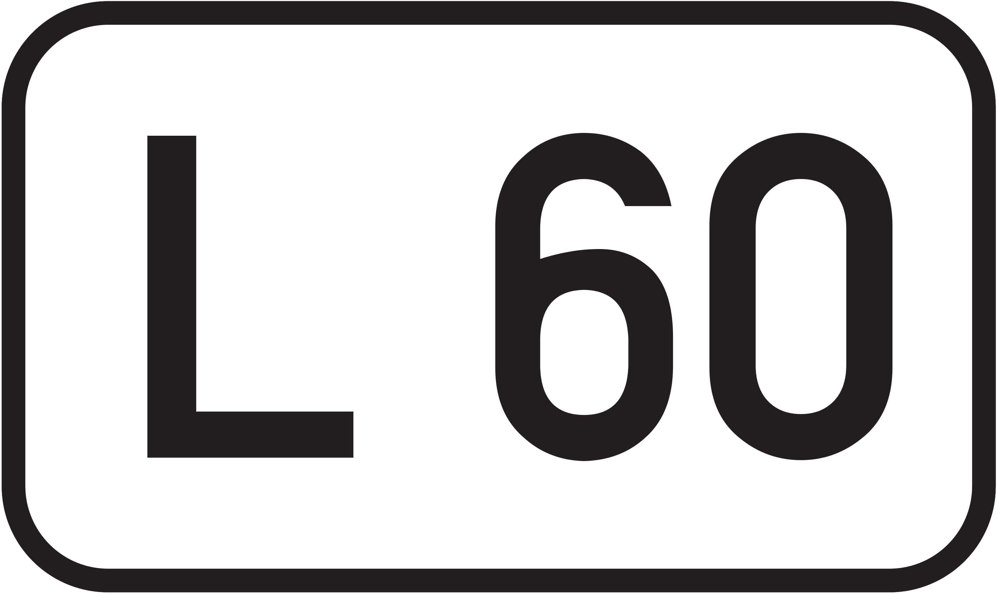 Straßenschild Landesstraße L 60