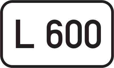 Straßenschild Landesstraße L 600