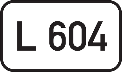 Straßenschild Landesstraße L 604