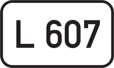 Straßenschild Landesstraße L 607