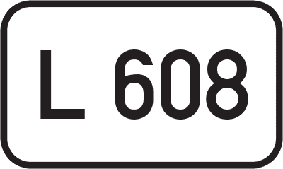 Straßenschild Landesstraße L 608