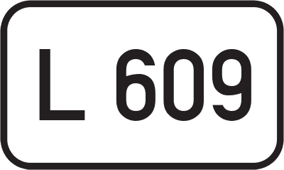 Straßenschild Landesstraße L 609