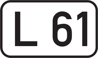 Straßenschild Landesstraße L 61