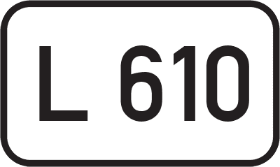 Straßenschild Landesstraße L 610