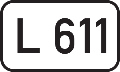 Straßenschild Landesstraße L 611
