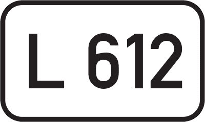 Straßenschild Landesstraße L 612