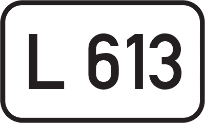 Straßenschild Landesstraße L 613
