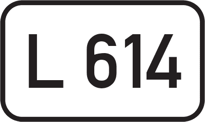 Straßenschild Landesstraße L 614