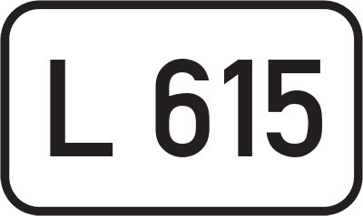 Straßenschild Landesstraße L 615
