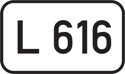 Straßenschild Landesstraße L 616