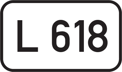 Straßenschild Landesstraße L 618