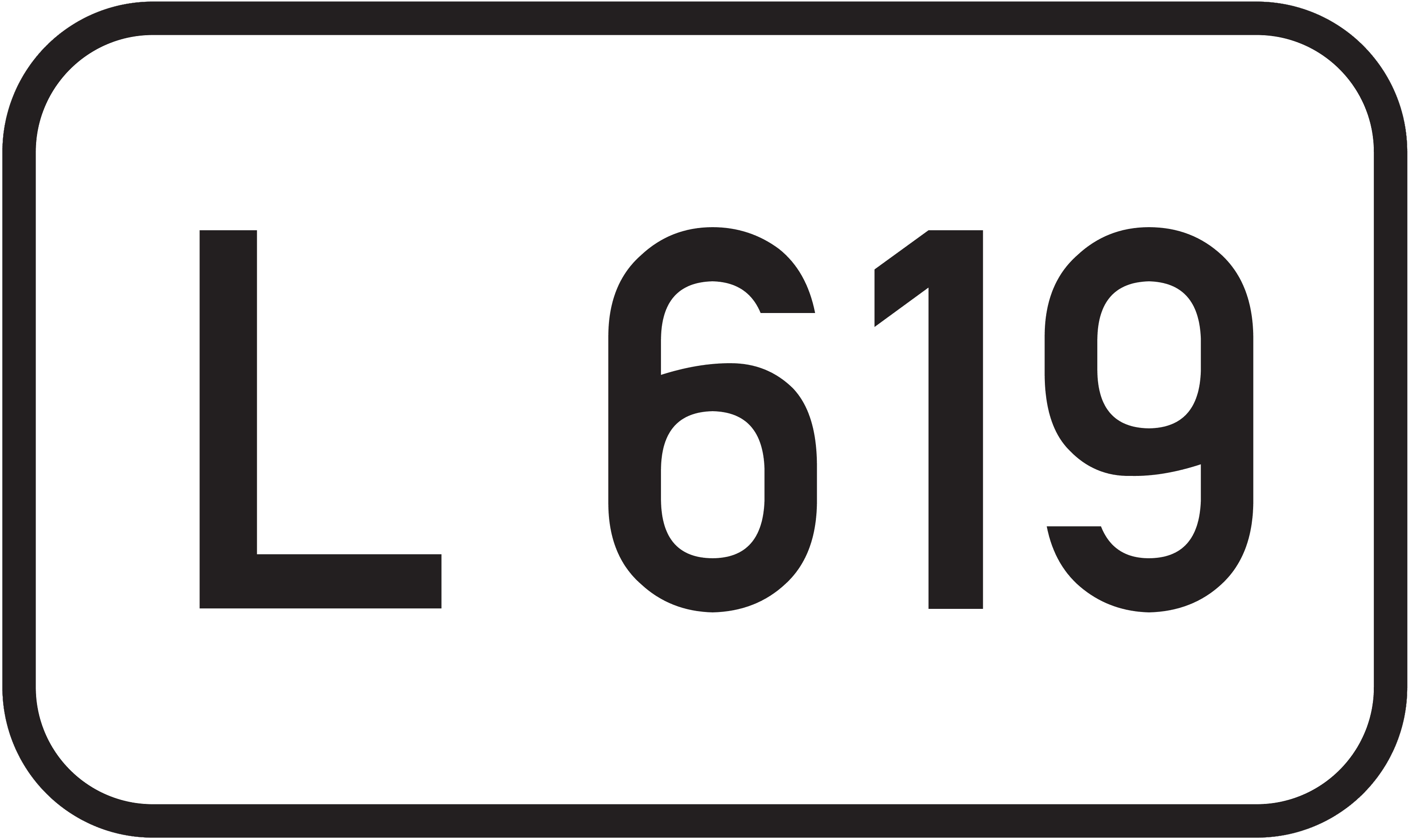Straßenschild Landesstraße L 619