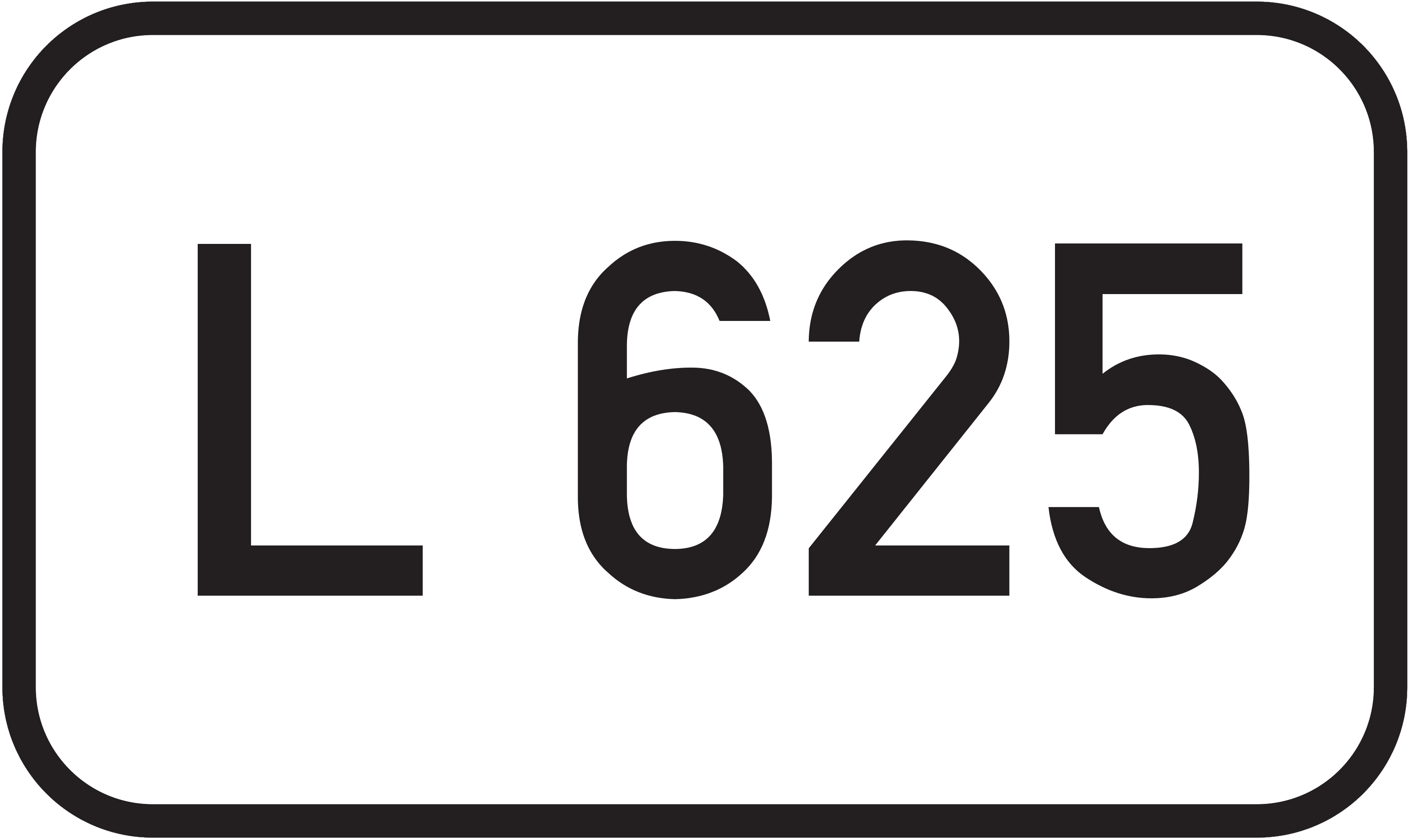 Straßenschild Landesstraße L 625