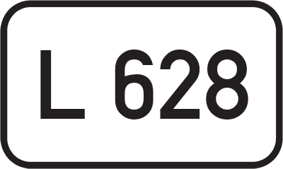 Straßenschild Landesstraße L 628
