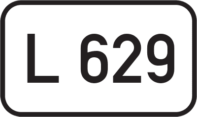 Straßenschild Landesstraße L 629