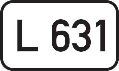 Straßenschild Landesstraße L 631