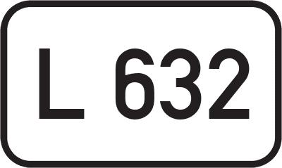 Straßenschild Landesstraße L 632