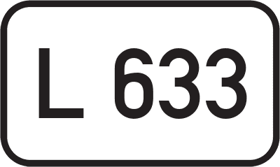 Straßenschild Landesstraße L 633