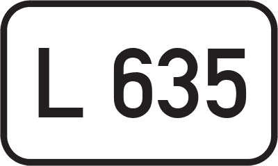 Straßenschild Landesstraße L 635
