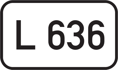 Straßenschild Landesstraße L 636