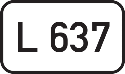Straßenschild Landesstraße L 637