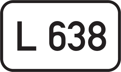 Straßenschild Landesstraße L 638