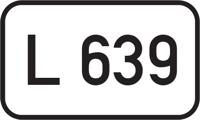 Straßenschild Landesstraße L 639