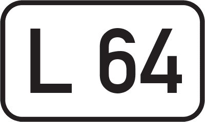 Straßenschild Landesstraße L 64
