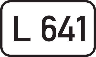 Straßenschild Landesstraße L 641