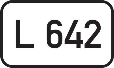 Straßenschild Landesstraße L 642