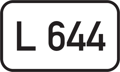 Straßenschild Landesstraße L 644