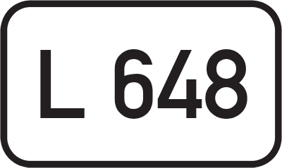 Straßenschild Landesstraße L 648