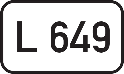 Straßenschild Landesstraße L 649