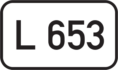Straßenschild Landesstraße L 653