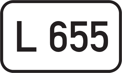 Straßenschild Landesstraße L 655