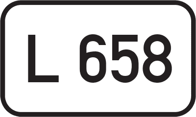 Straßenschild Landesstraße L 658