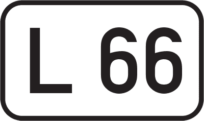 Straßenschild Landesstraße L 66