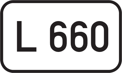 Straßenschild Landesstraße L 660
