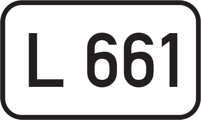 Straßenschild Landesstraße L 661