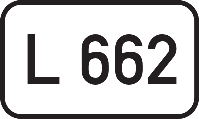 Straßenschild Landesstraße L 662