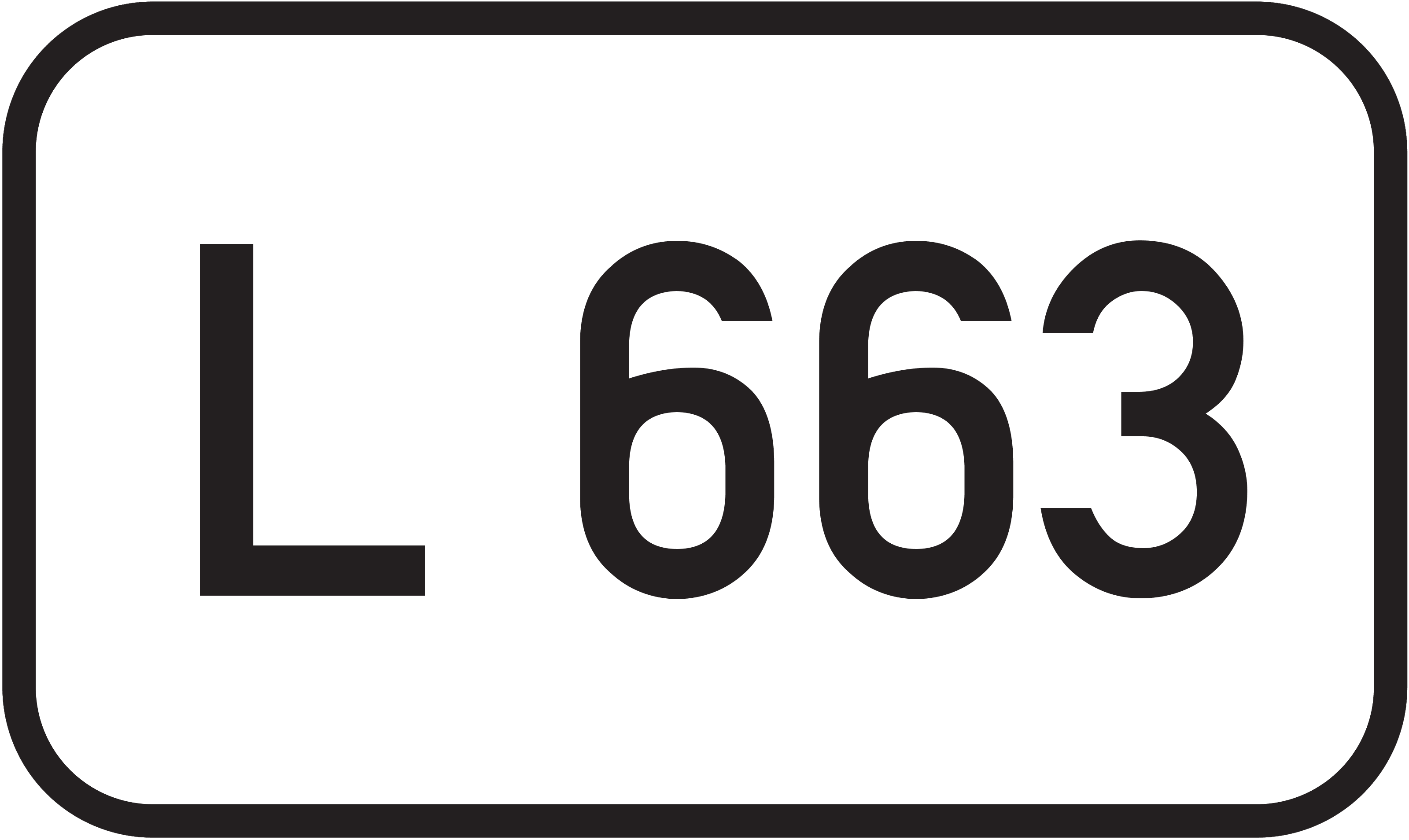 Straßenschild Landesstraße L 663