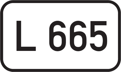 Straßenschild Landesstraße L 665