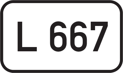 Straßenschild Landesstraße L 667