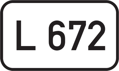 Straßenschild Landesstraße L 672