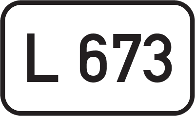 Straßenschild Landesstraße L 673