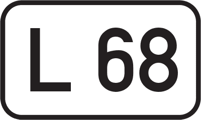 Straßenschild Landesstraße L 68