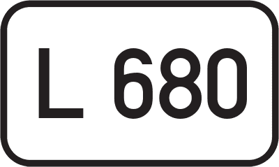 Straßenschild Landesstraße L 680