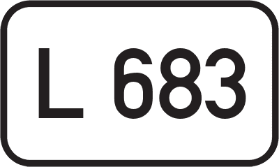 Straßenschild Landesstraße L 683