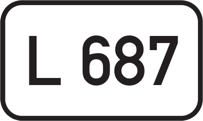 Straßenschild Landesstraße L 687