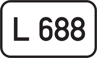 Straßenschild Landesstraße L 688